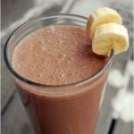 Nutty banana mocha shake