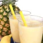 Banana and Pineapple breakfast shake