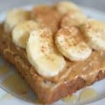 Peanut butter and banana on toast