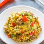 loaded scrambled eggs