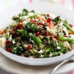 quinoa feta broccoli a superfood salad
